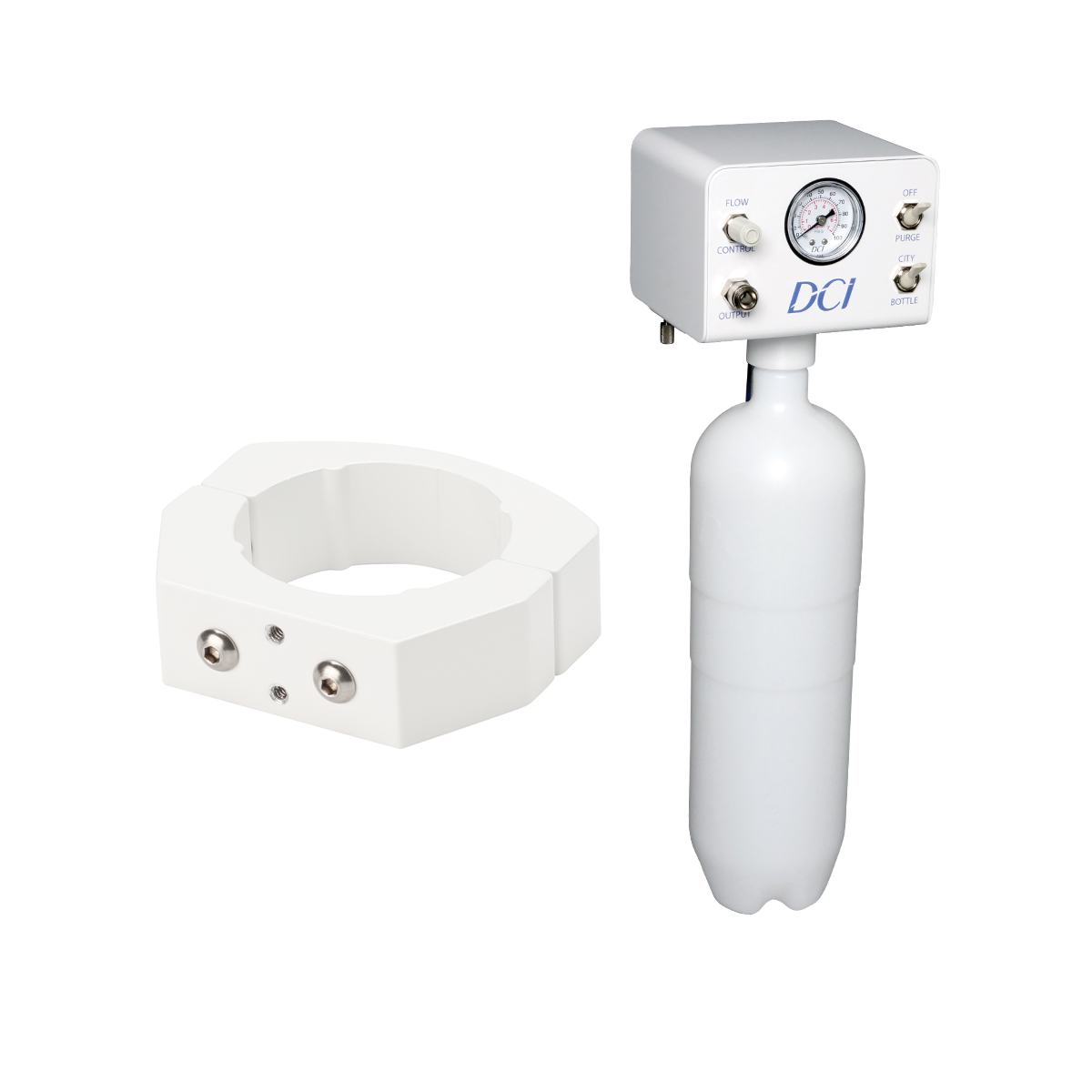 DCI 8928 Asepsis Deluxe Single Water System with 2 Liter Bottle and 2-Inch Clamp