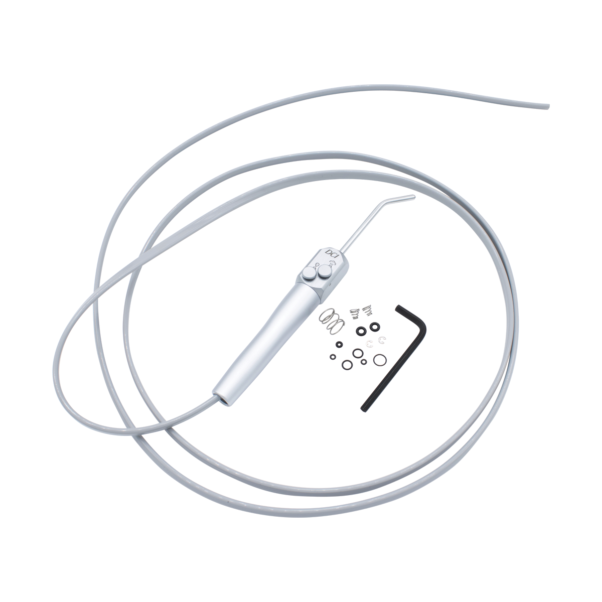 DCI 3464 Syringe, Euro-Style, Quick Clean, w/Dark Surf Straight Tubing