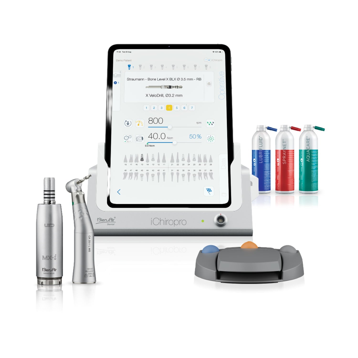 Bien-Air iCHIROPRO implantology system with CA 20:1 L