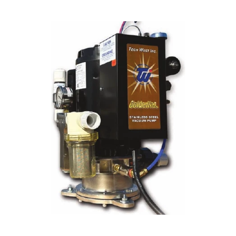 Tech West GoldenVac VPLG15T2 Stainless Steel Vacuum System