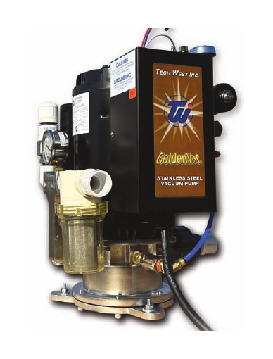 Tech West GoldenVac stainless steel vacuum pump
