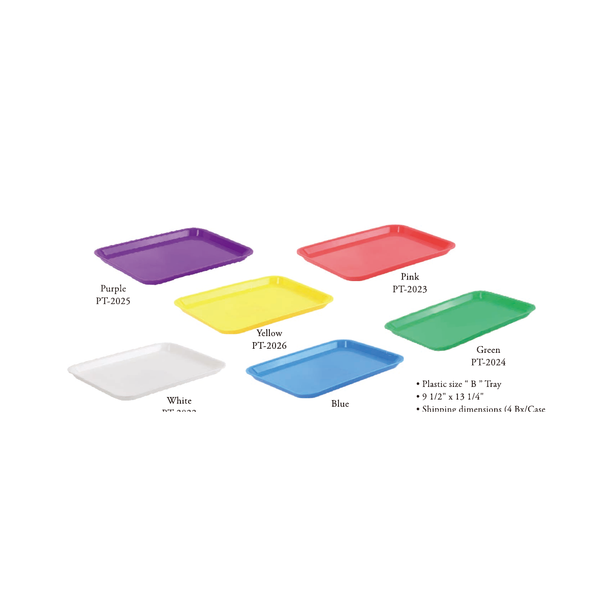 TPC plastic setup trays
