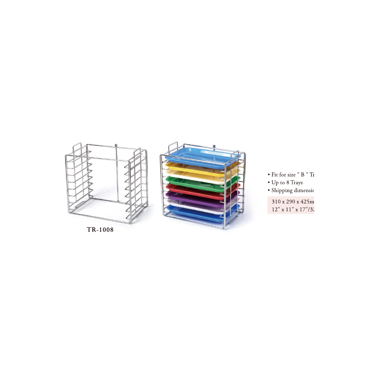 TPC stainless steel tray rack